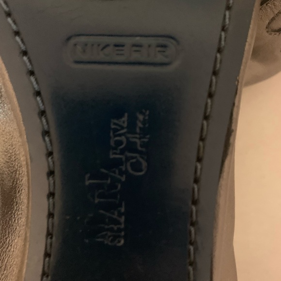 Cole Haan Ballet Flats, Maria Sharapova Nike Air, Pewter EUC Size 8B - Picture 4 of 7